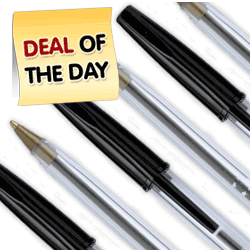 Ball Pen Medium Black [Pack 50]